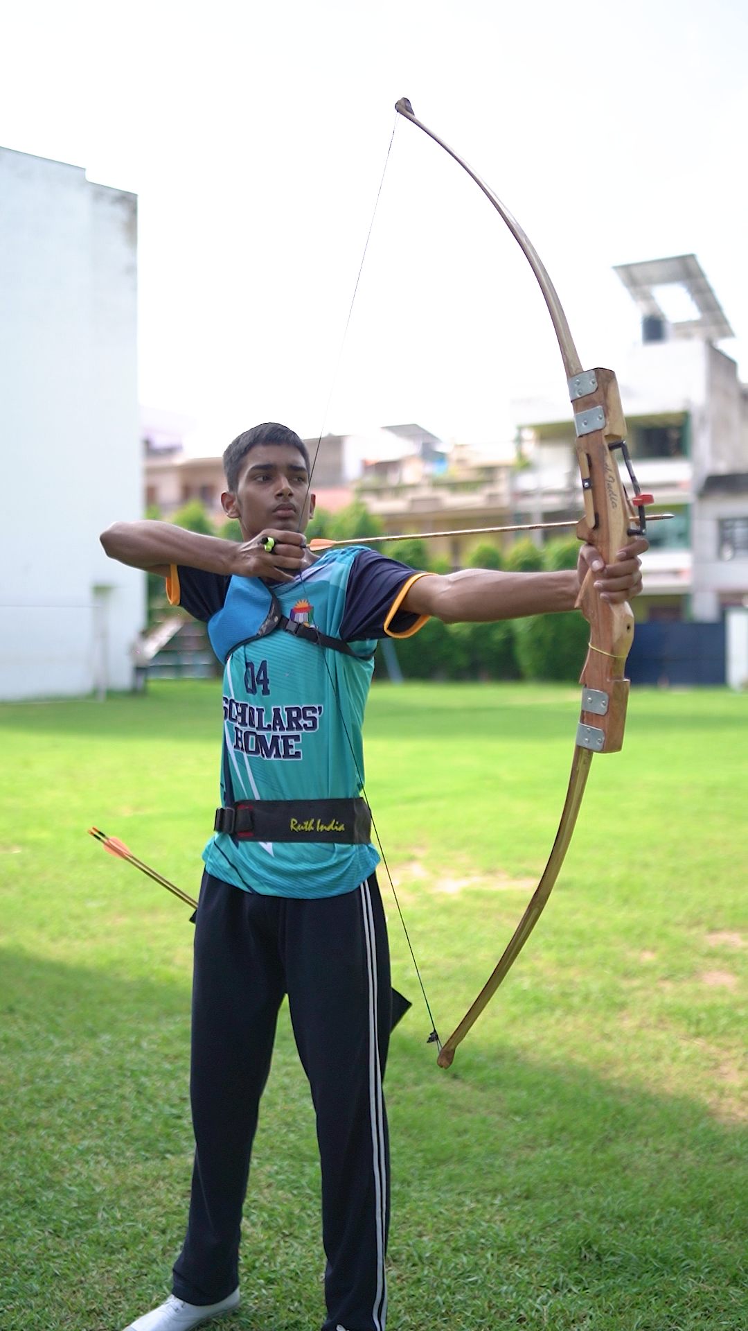 Archery training at Scholars' Home school Lucknow