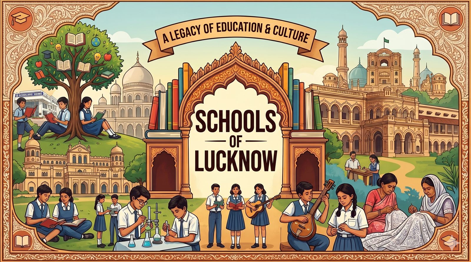 Scholars' Home School campus, Gomti Nagar Lucknow — ranked the best school in Lucknow