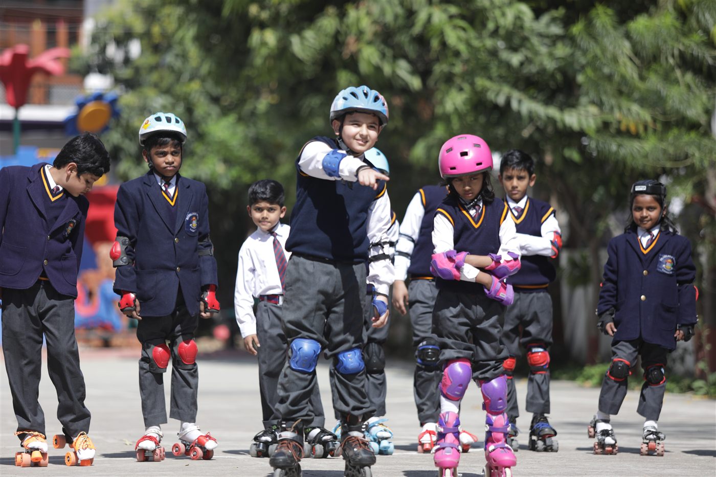 Skating practice at Scholars' Home Lucknow