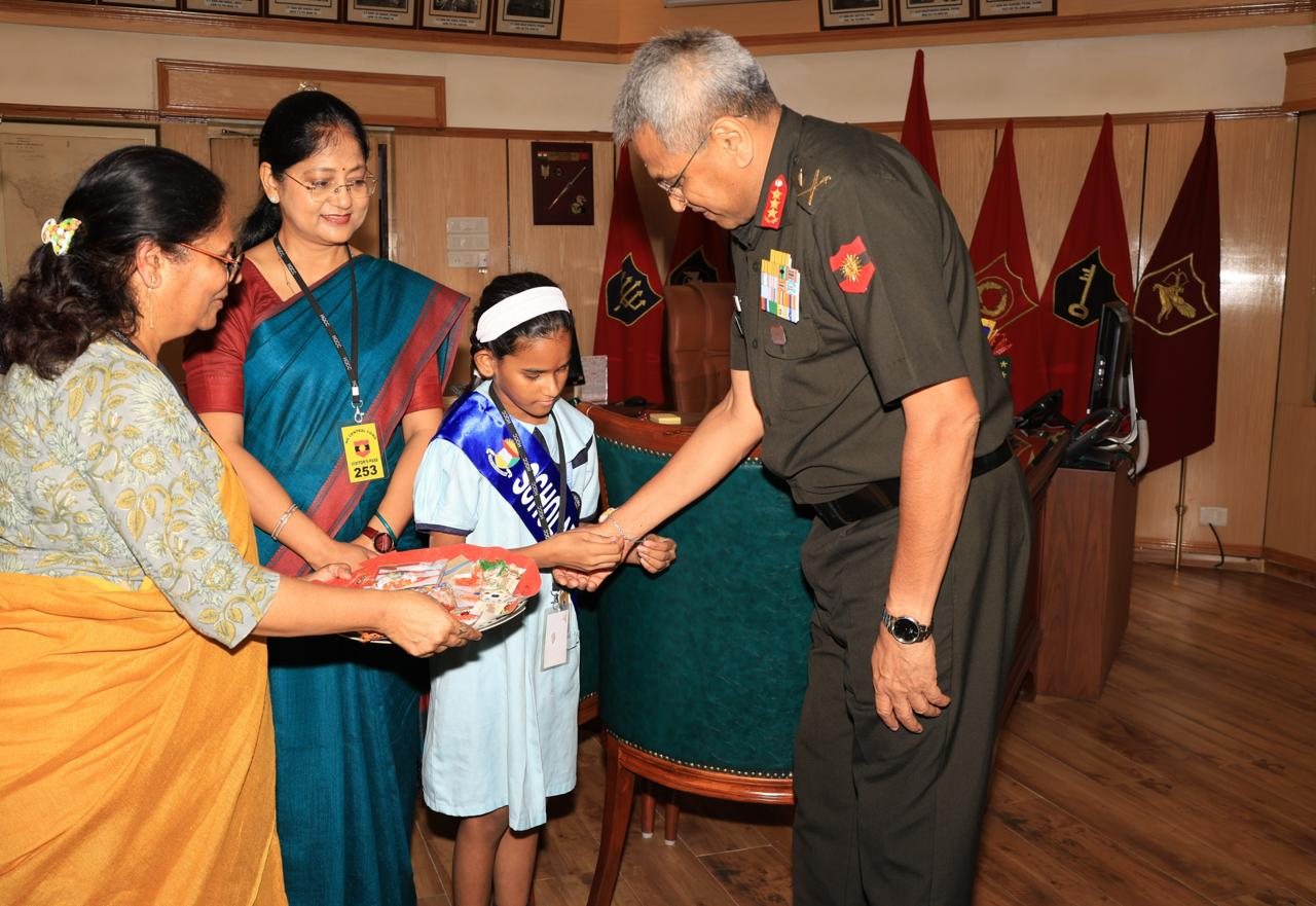 Raksha Bandhan with the Indian Army