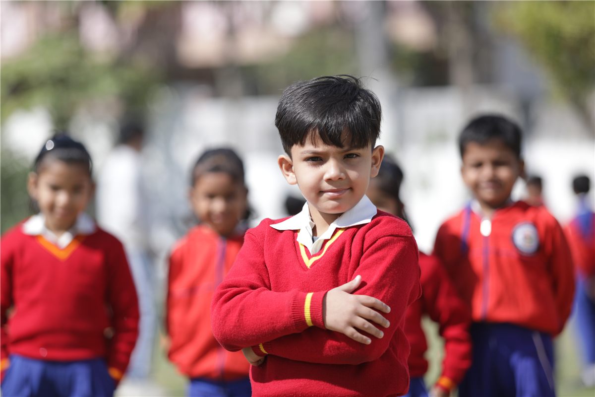 Primary student on sports day at Scholars' Home, the best school in Gomti Nagar