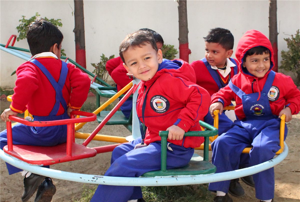 Primary students at Scholars' Home, best school in Lucknow