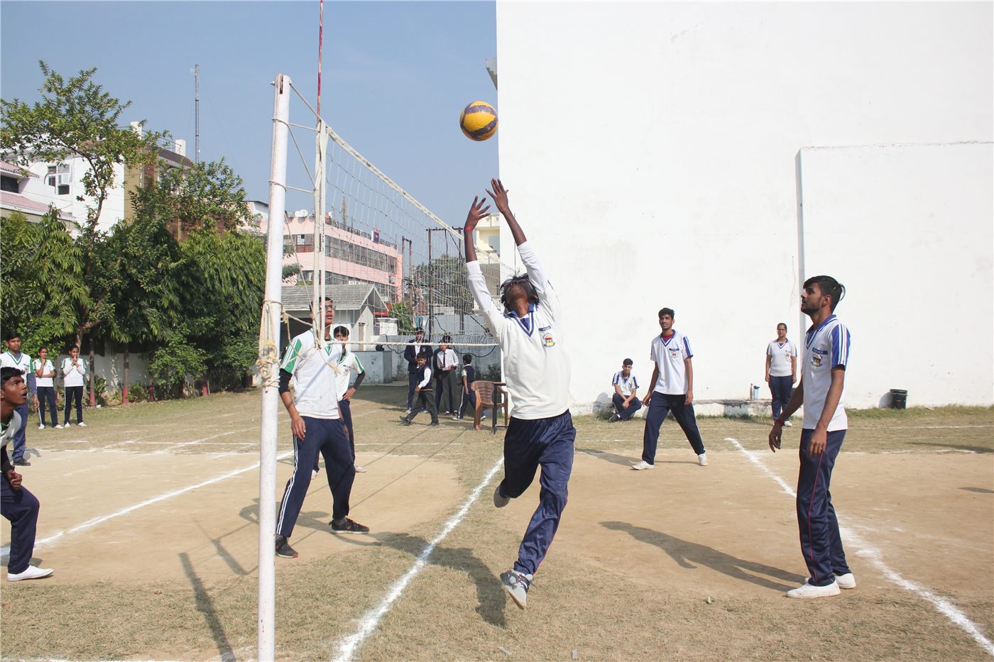 Volleyball match at Scholars' Home school Lucknow